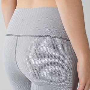 RARE Lululemon Ghost Herringbone High Rise WUP!